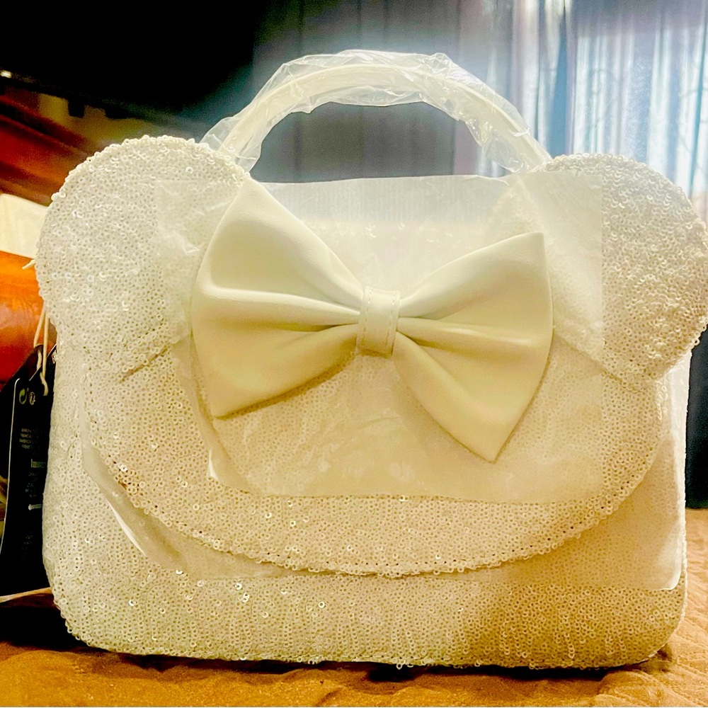 Loungefly  Disney mini sequin wedding Crossbody bag